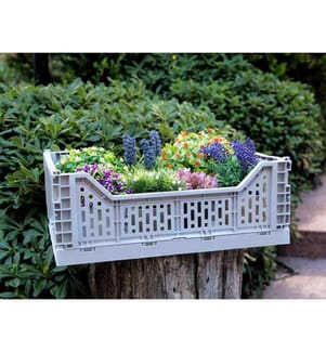 Decorative Organizer, Grey, Plastic
