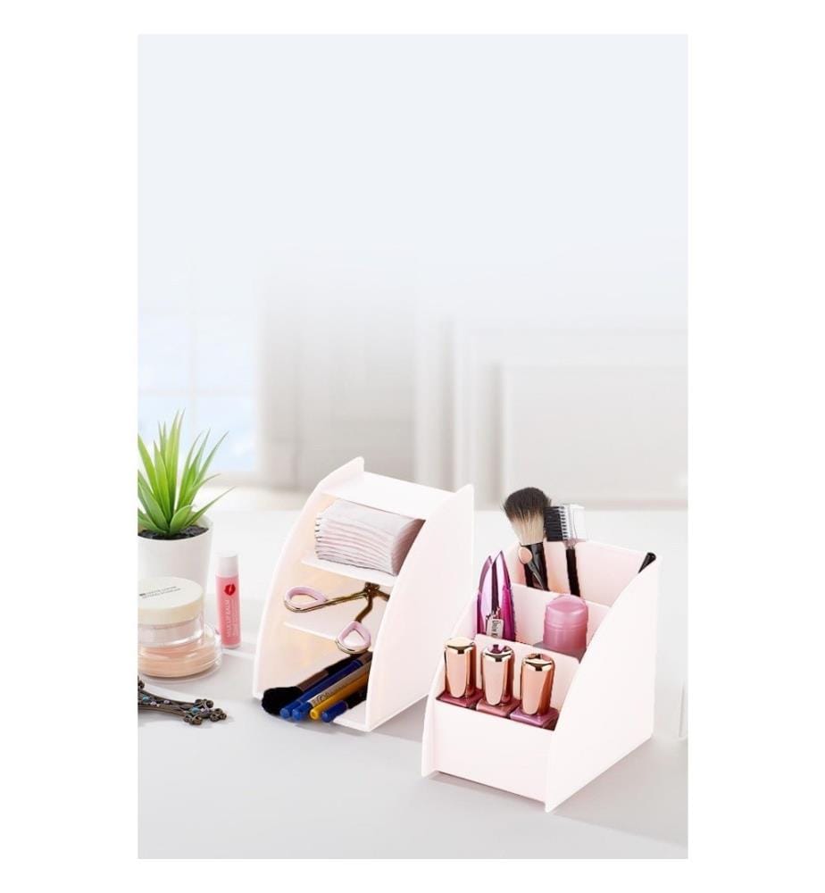 Make-up-Organizer, Weiss, Kunststoff, Bpa-frei