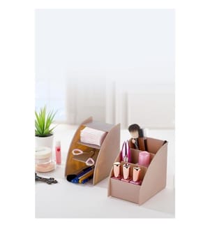 Make-up Organizer, Beige, Plastic, Bpa Free