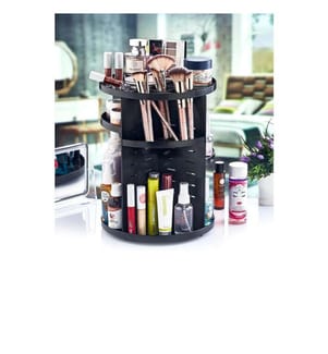 Make-up Organizer, Black, Plastic, Bpa Free