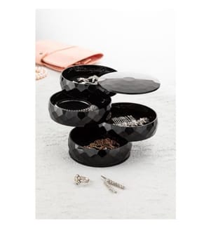 Make-up Organizer, Black, Plastic, Bpa Free