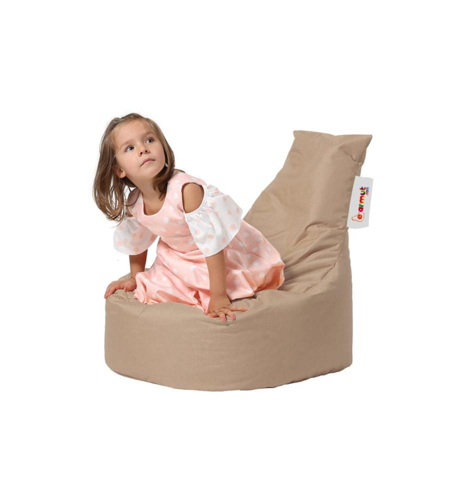 Garden Bean Bag, Mink, High Density Recycled Styrofoam, Polyester Fabric