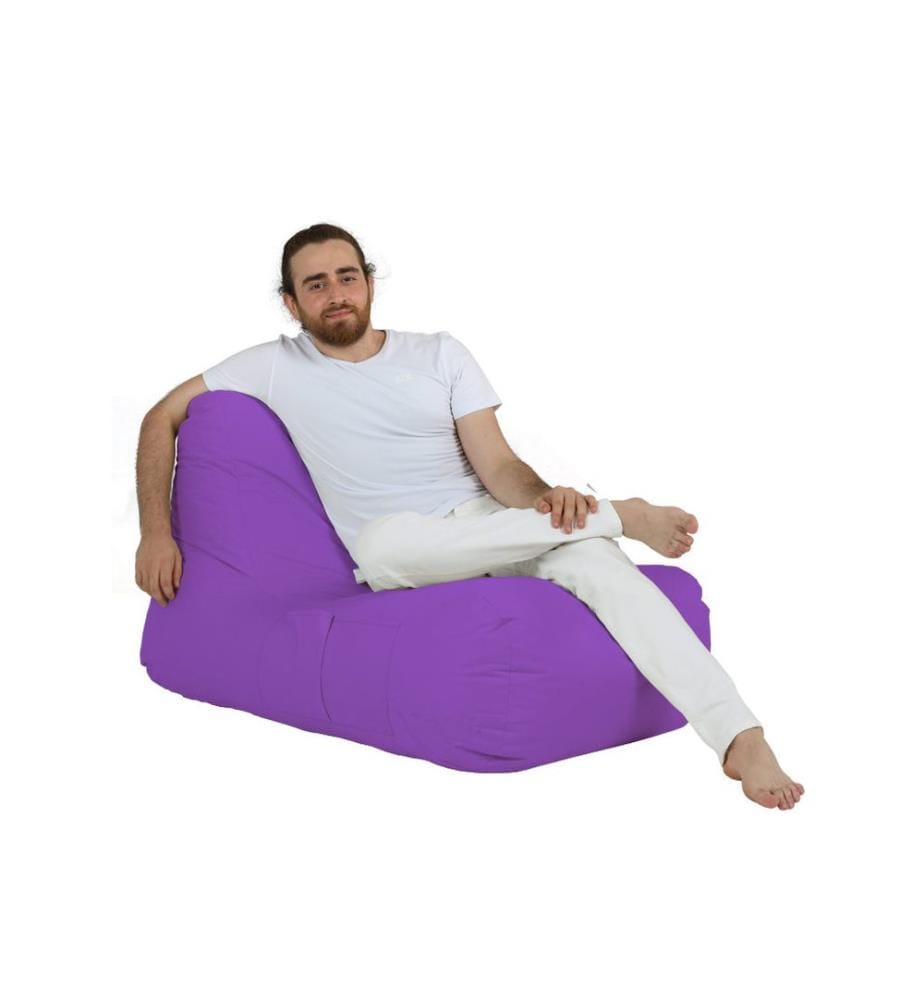 Garden Bean Bag, Purple, High Density Recycled Styrofoam, Polyester Fabric