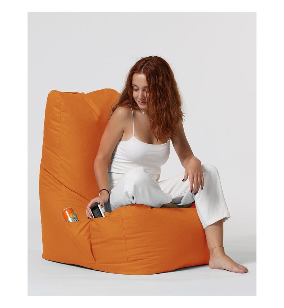 Orange, Sacs De Haricots Classiques, En Polystyrène Avec Une Densité Haute Densité Recyclée