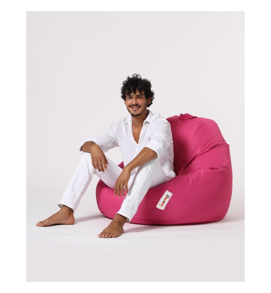 Garden Bean Bag, Pink, High Density Recycled Styrofoam, Polyester Fabric
