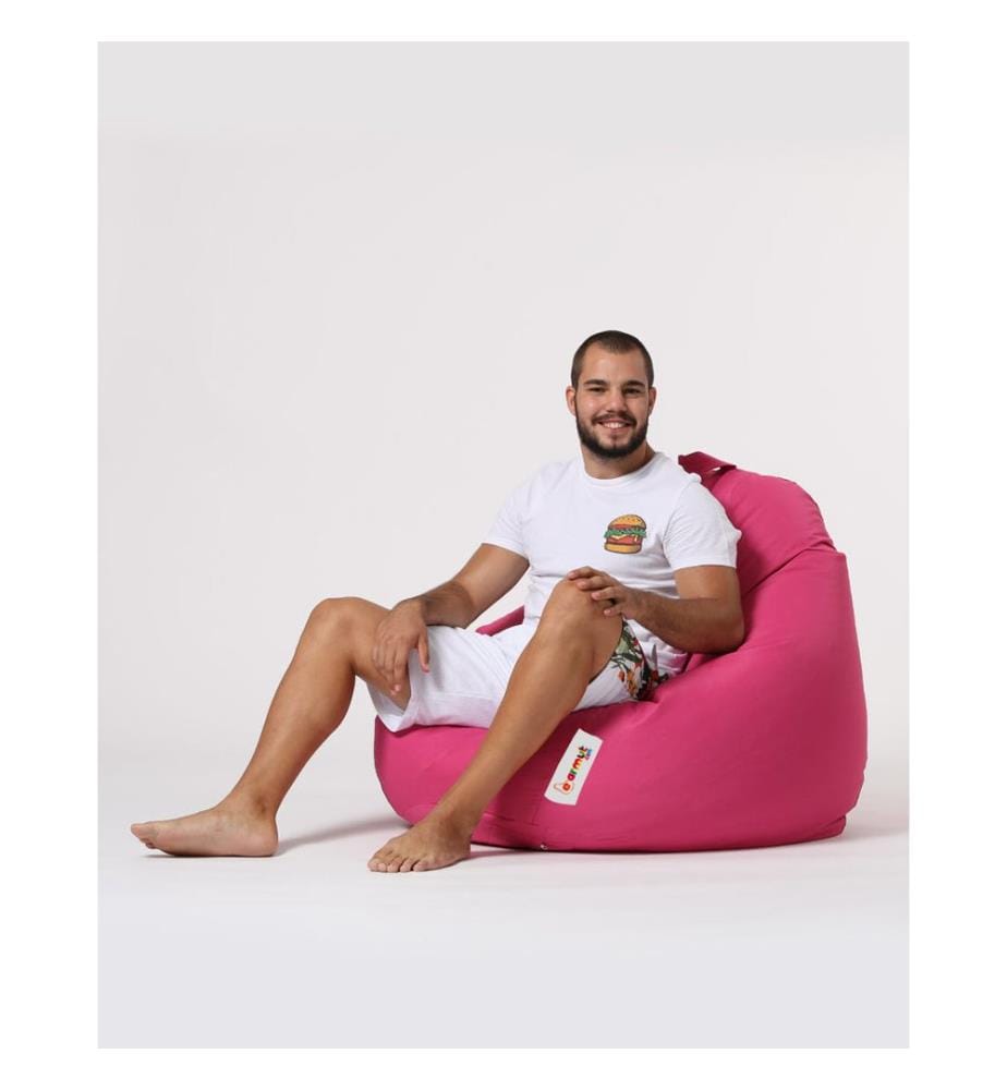Garden Bean Bag, Pink, High Density Recycled Styrofoam, Polyester Fabric