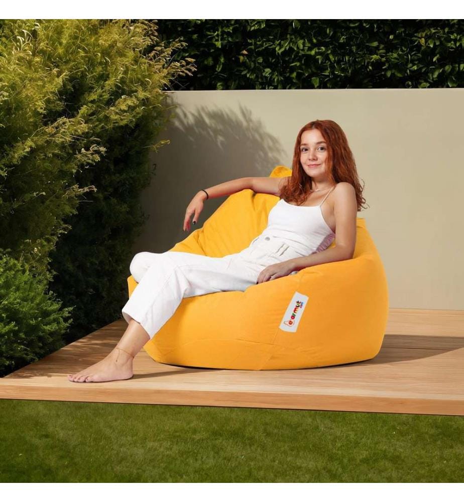 Jaune, Sacs De Haricots Classiques, En Polystyrène Avec Une Densité Haute Densité Recyclée
