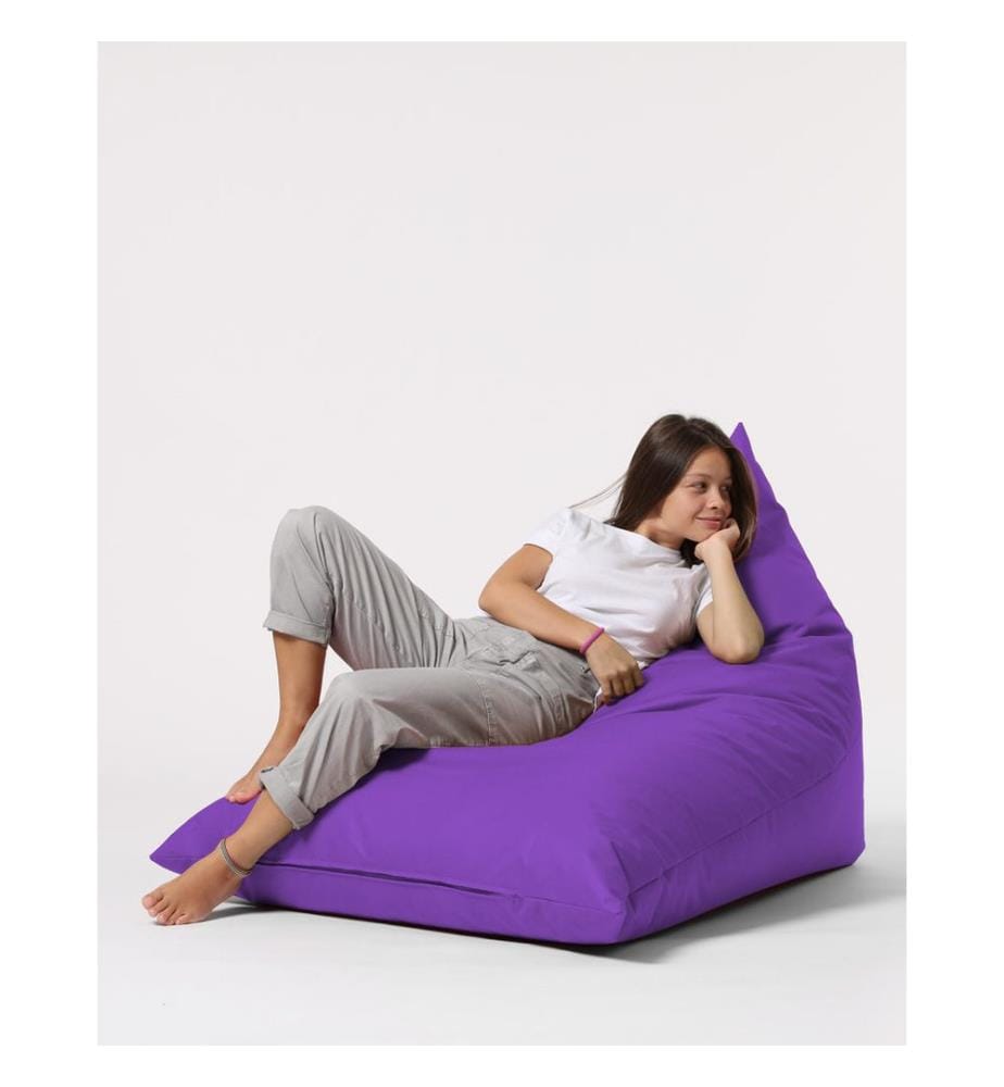Garden Bean Bag, Purple, High Density Recycled Styrofoam, Polyester Fabric
