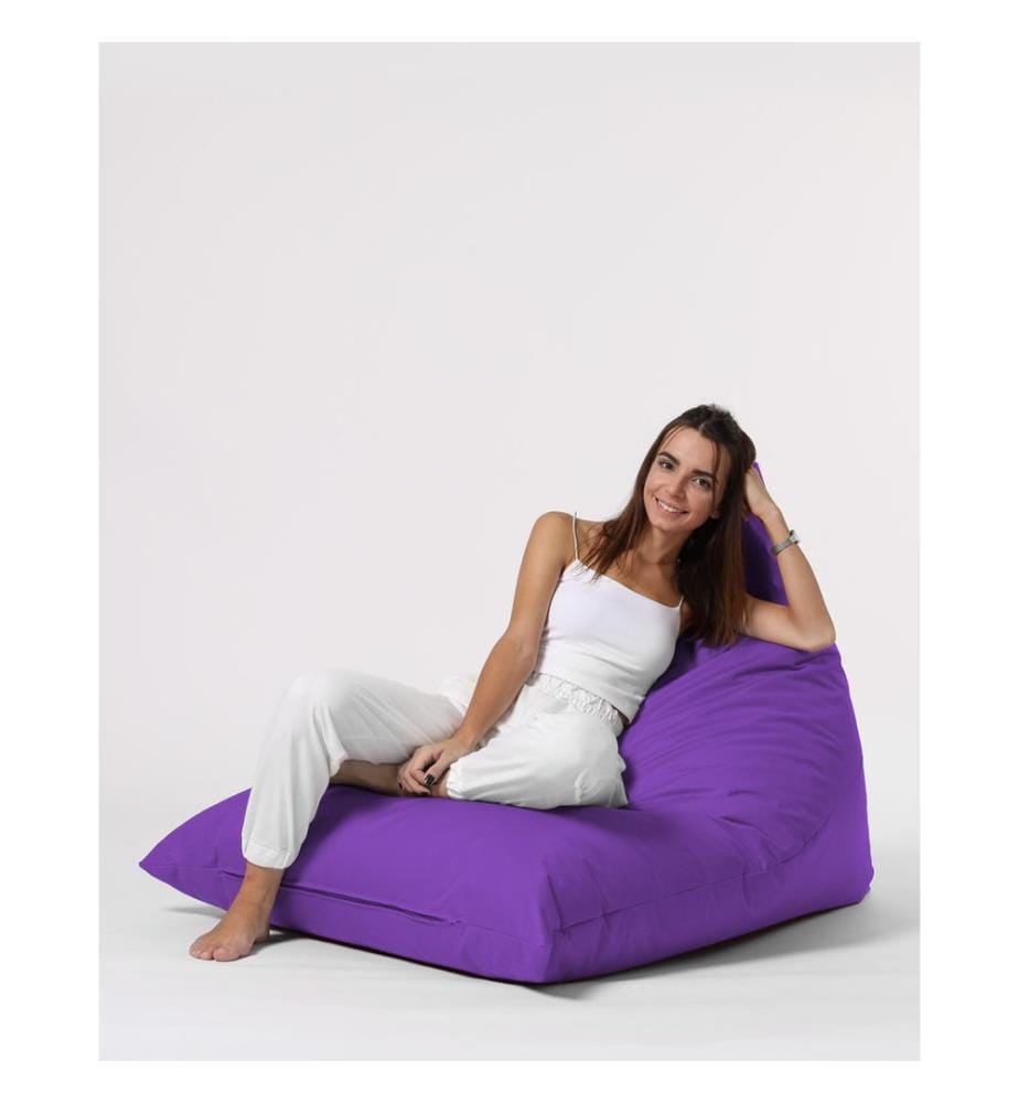 Garden Bean Bag, Purple, High Density Recycled Styrofoam, Polyester Fabric