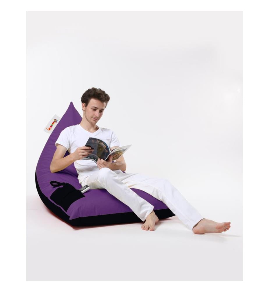 Garden Bean Bag, Purple, High Density Recycled Styrofoam, Polyester Fabric