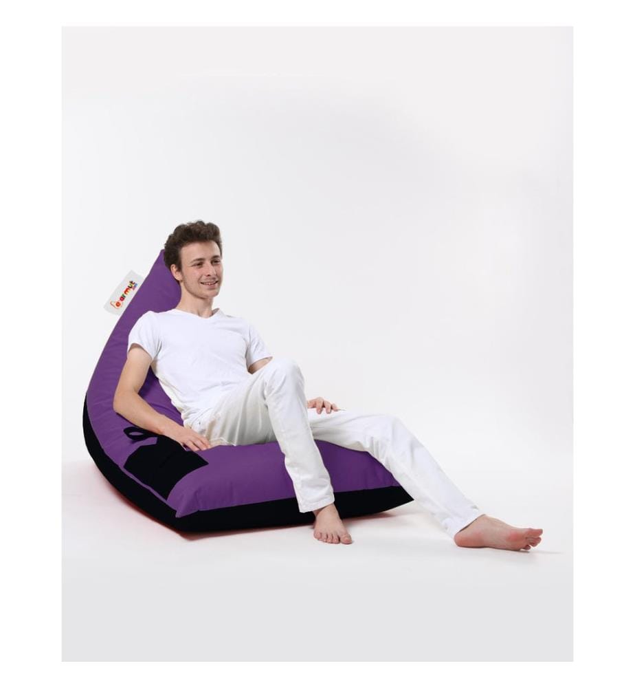 Garden Bean Bag, Purple, High Density Recycled Styrofoam, Polyester Fabric