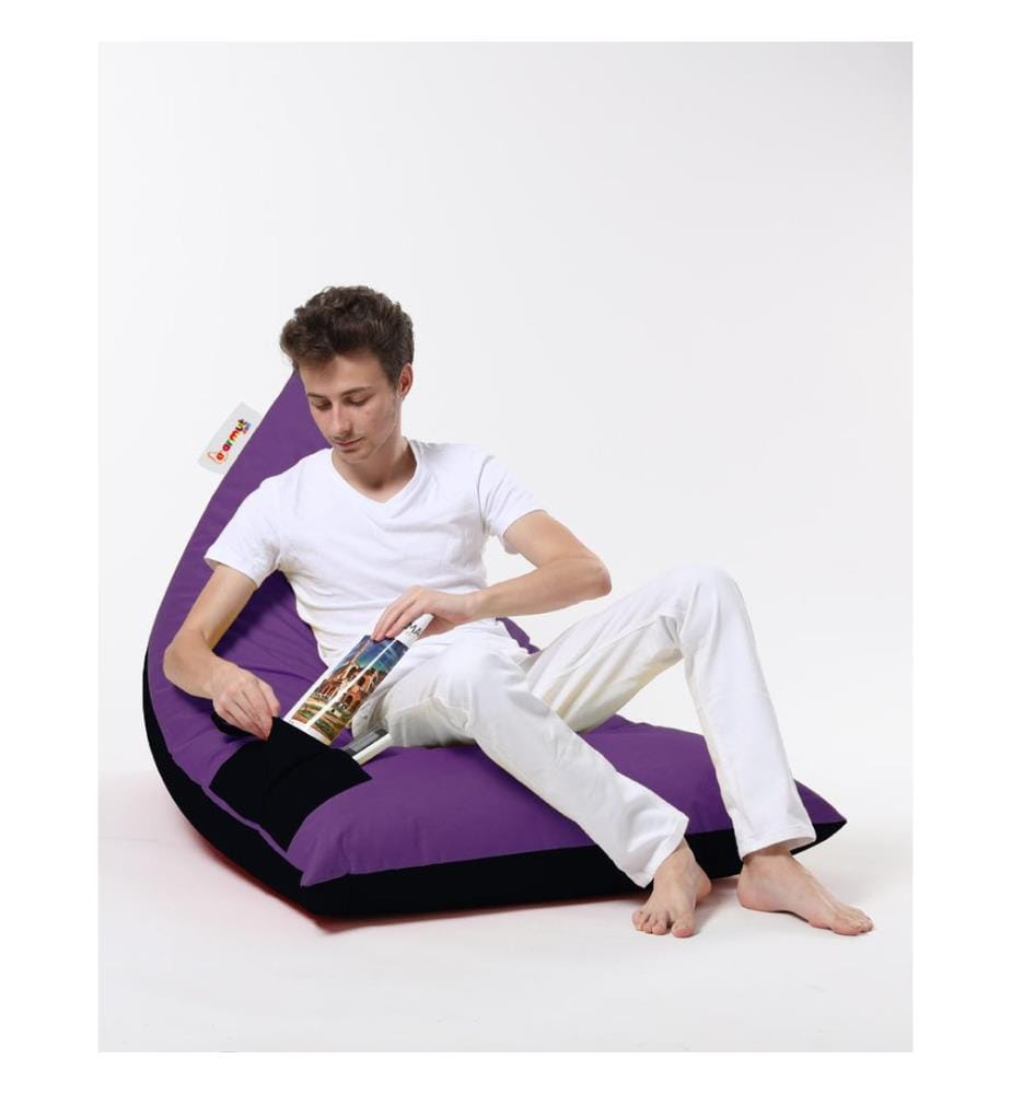 Garden Bean Bag, Purple, High Density Recycled Styrofoam, Polyester Fabric