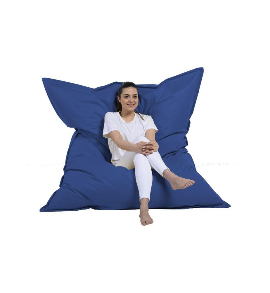 Garden Bean Bag, Blue, High Density Recycled Styrofoam, Polyester Fabric