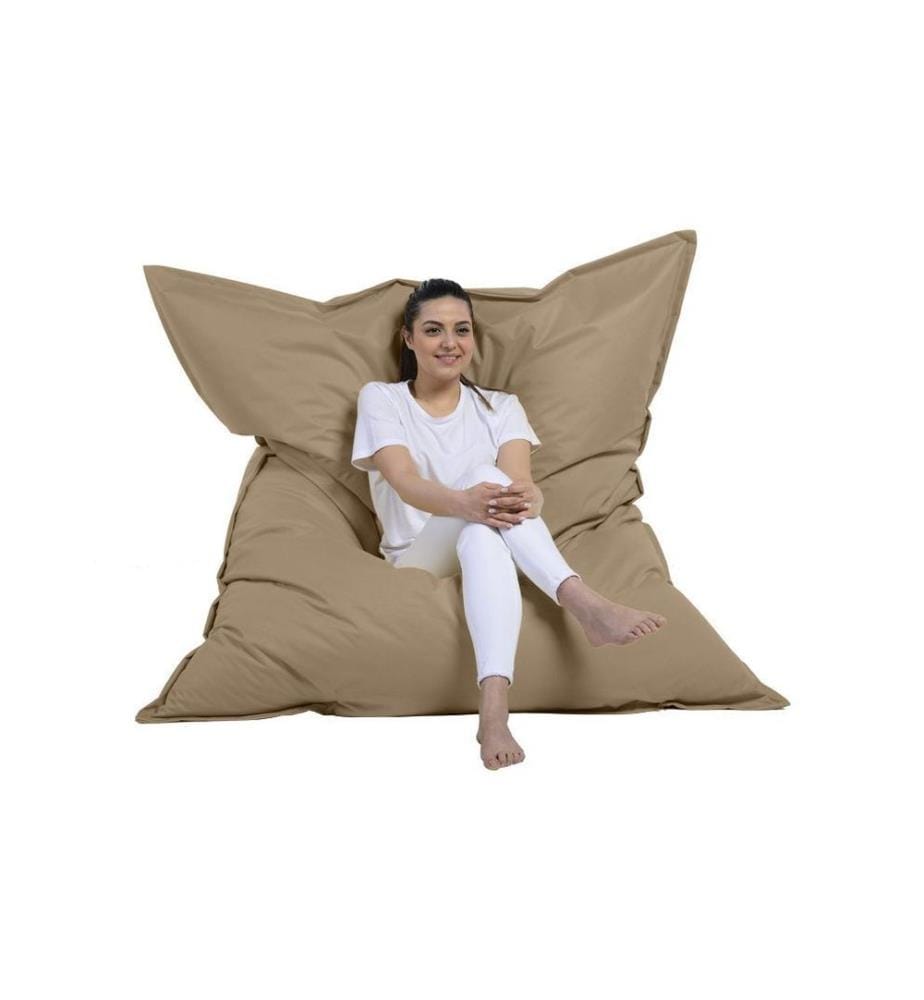 Garden Bean Bag, Mink, High Density Recycled Styrofoam, Polyester Fabric