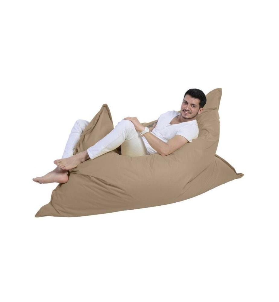 Garden Bean Bag, Mink, High Density Recycled Styrofoam, Polyester Fabric