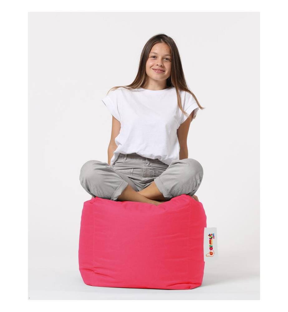 Sacs De Haricots Roses, En Polystyrène Avec Une Densité Haute Densité Recyclée