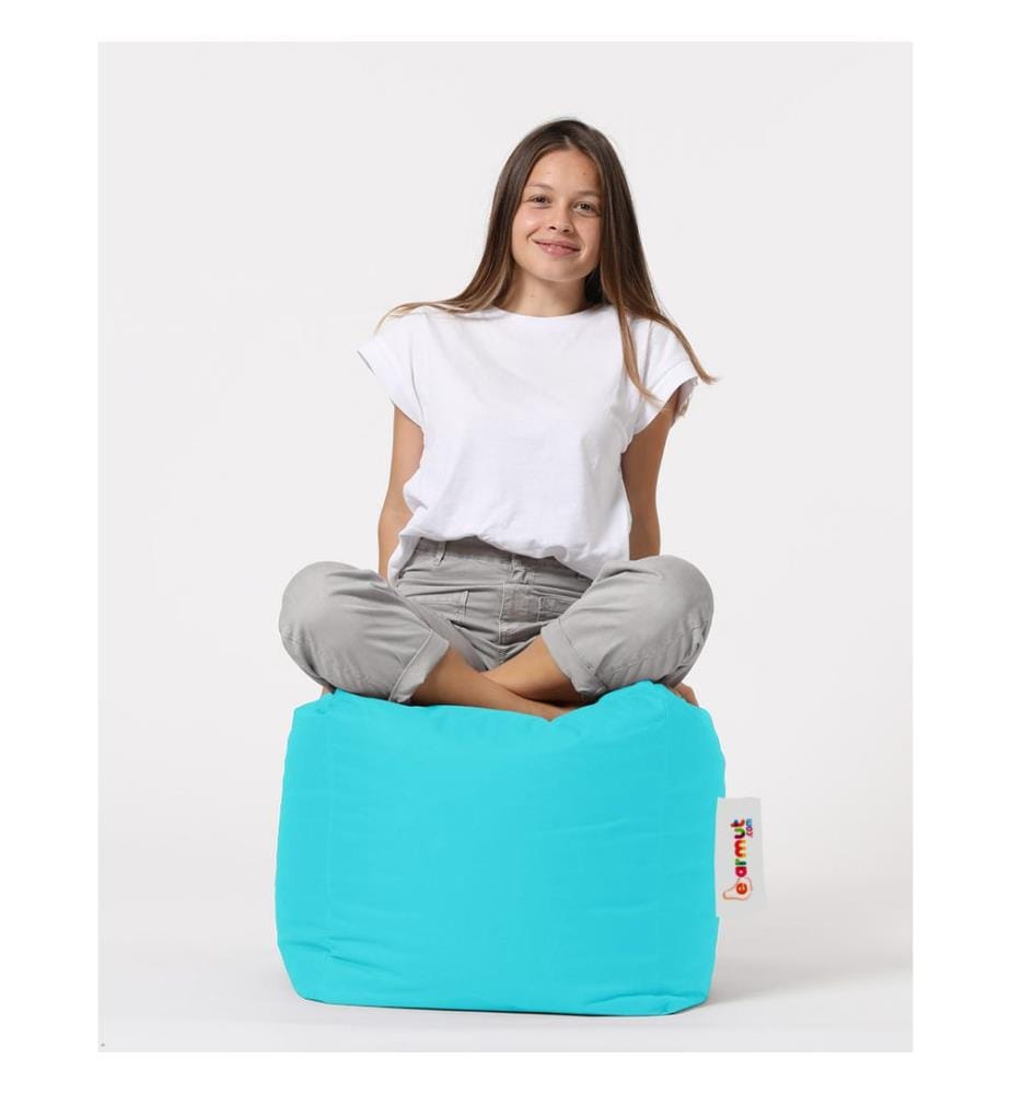 Turquoise, Sacs De Haricots Classiques, En Polystyrène Avec Une Densité Haute Densité Recyclée