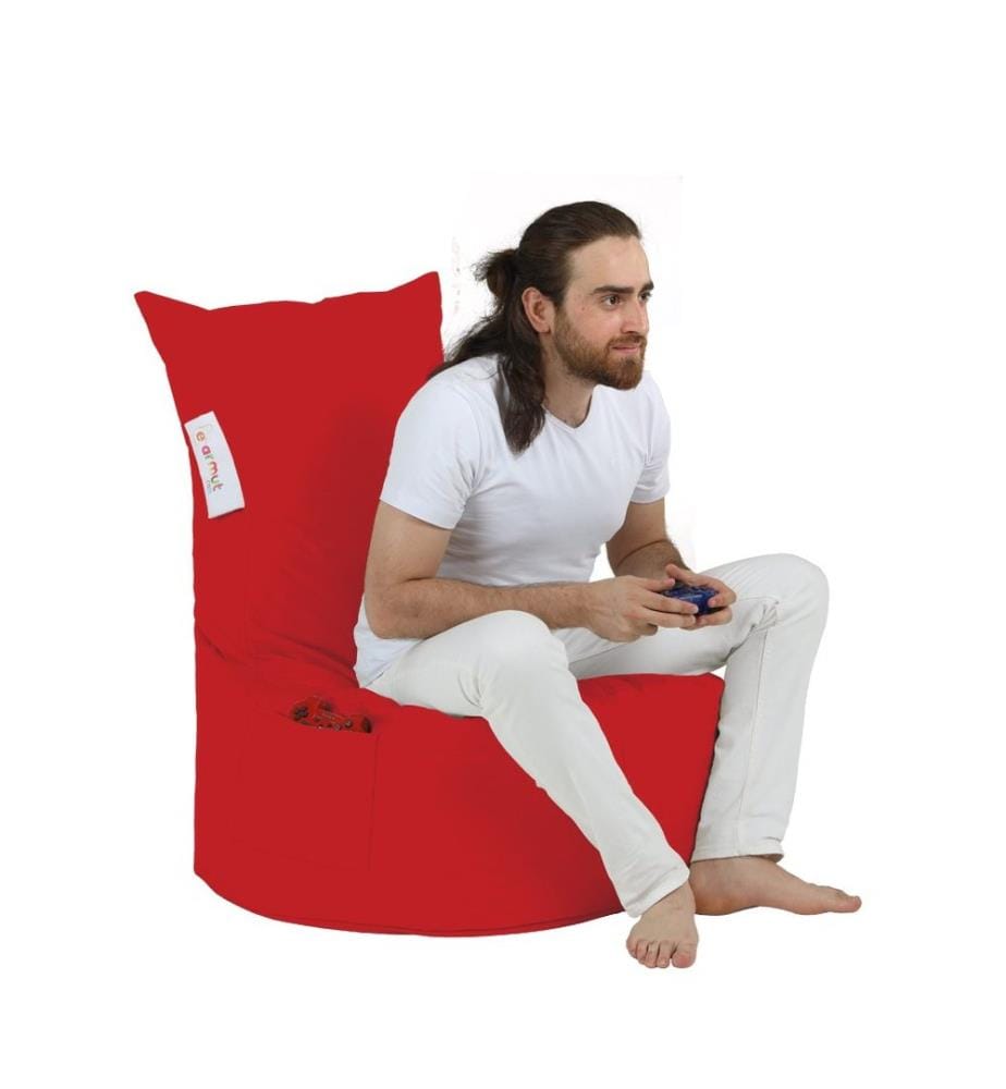 Garten Sitzsack, Rot, 100% High Density Recycled Styrofoam, Stoff: 100% Polyester