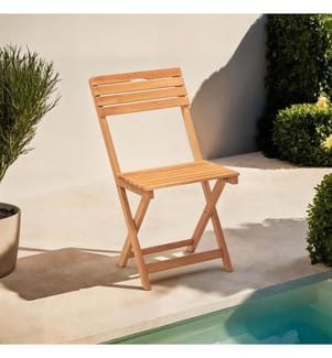 Chaise De Jardin, Marron, Bois Hêtre