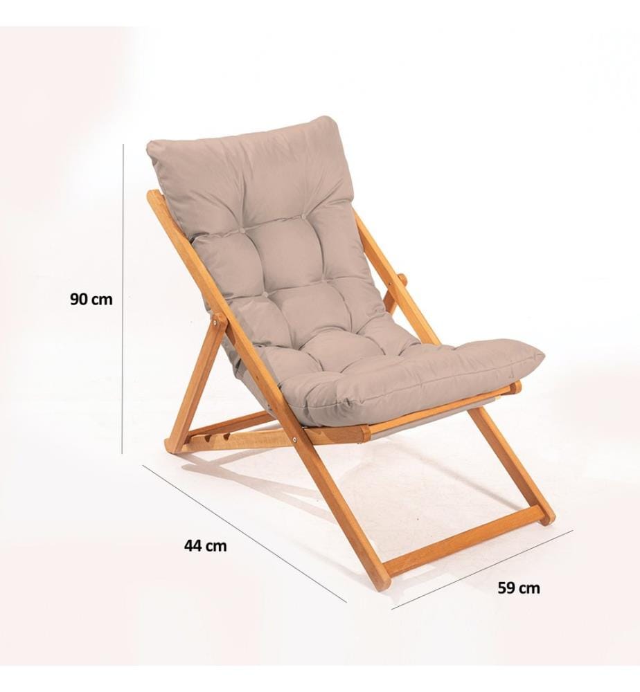 Chaise de jardin, Marron, Naturel, Bois de hêtre