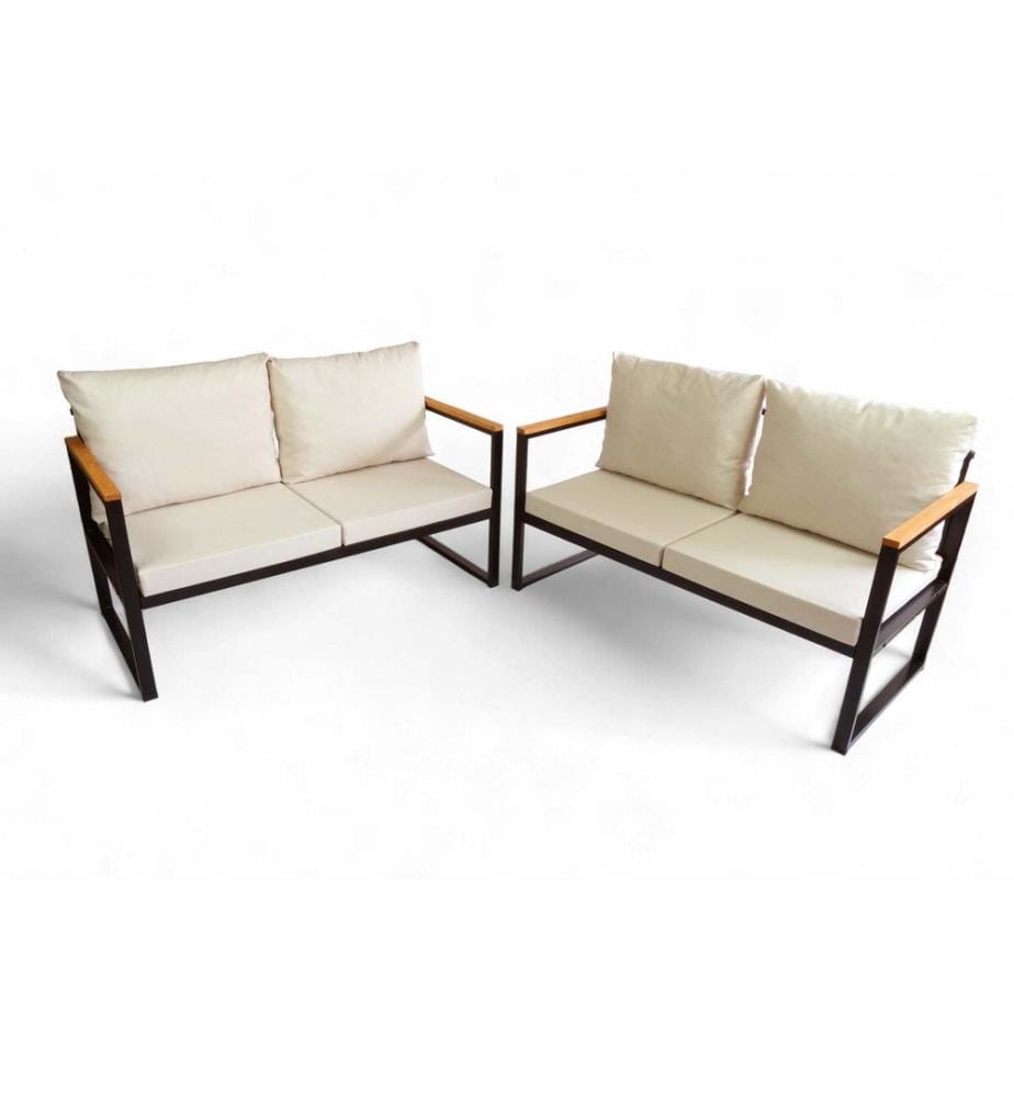 Set di fede, 2 pezzi, marrone, 100% cotone Ranforce