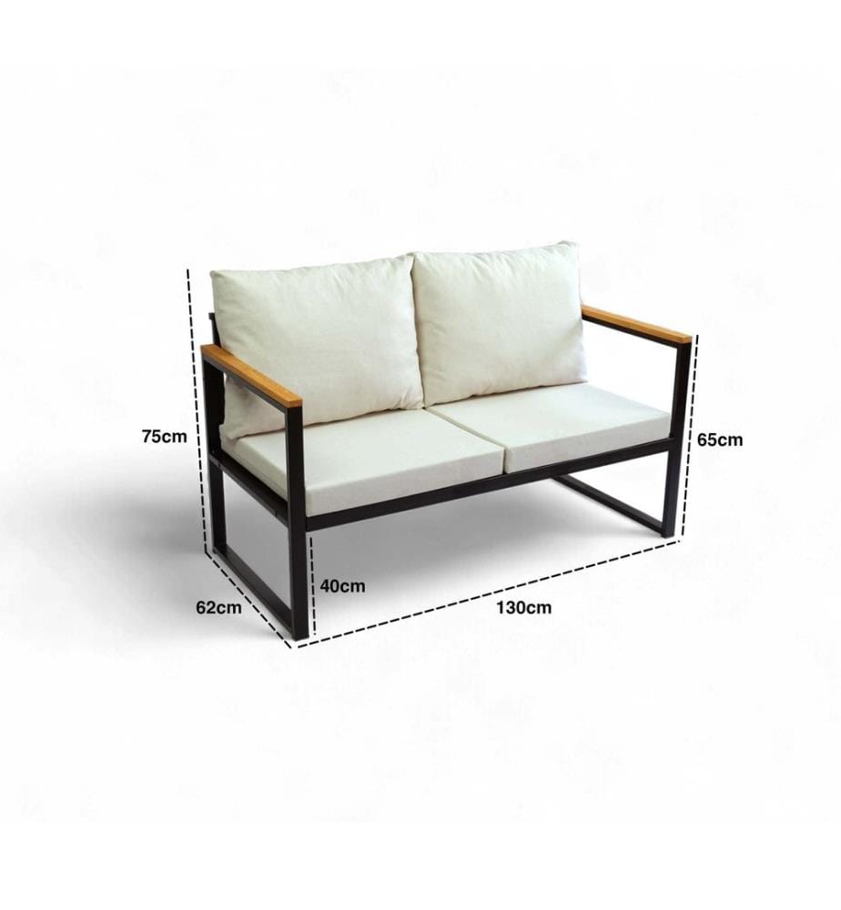 Set di fede, 2 pezzi, marrone, 100% cotone Ranforce