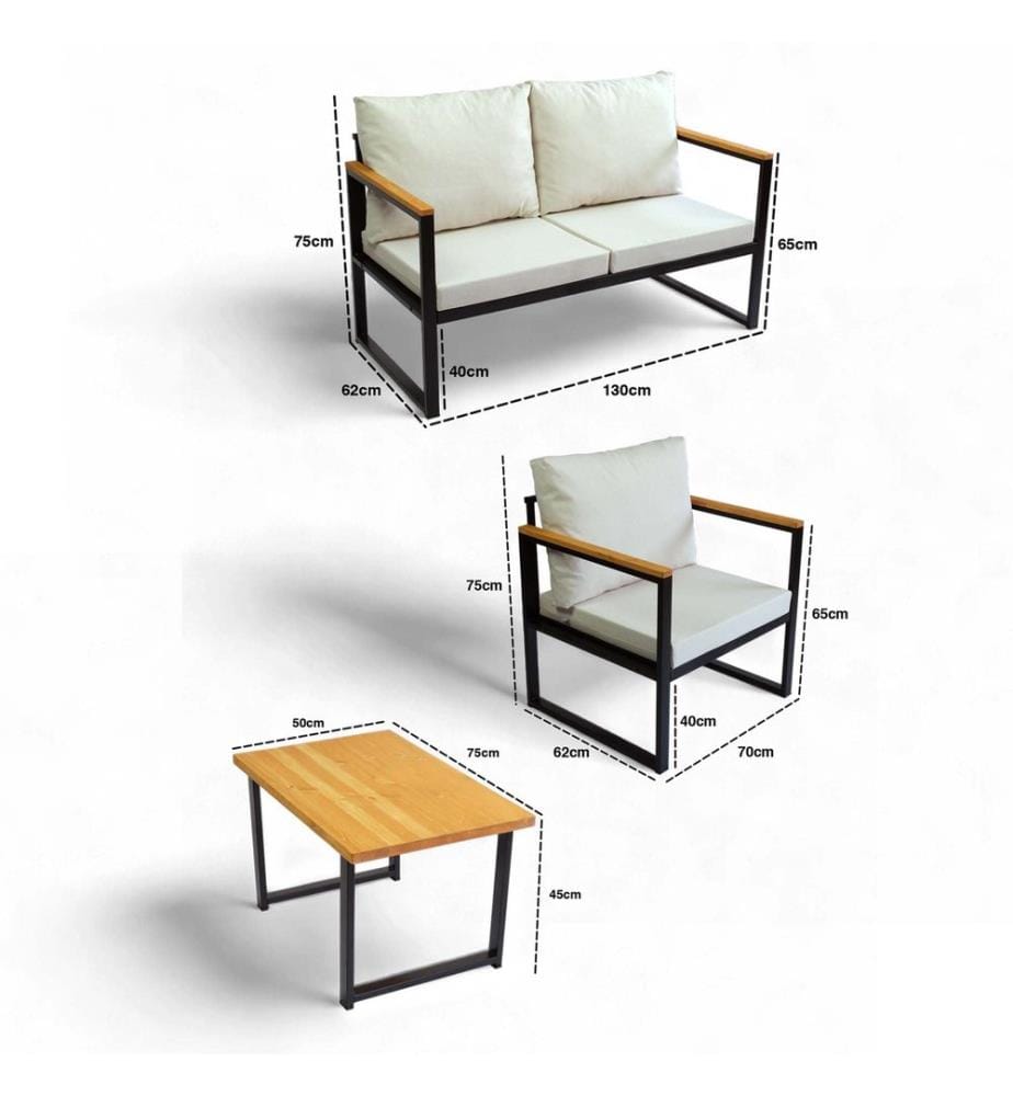 Set di fede, 2 pezzi, marrone, 100% cotone Ranforce