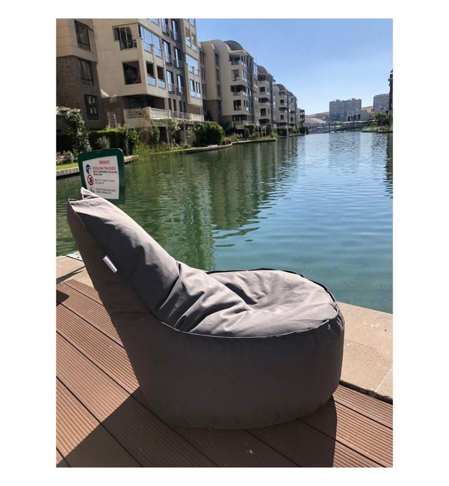 Bean Bag, Grey, 100% POLYESTER