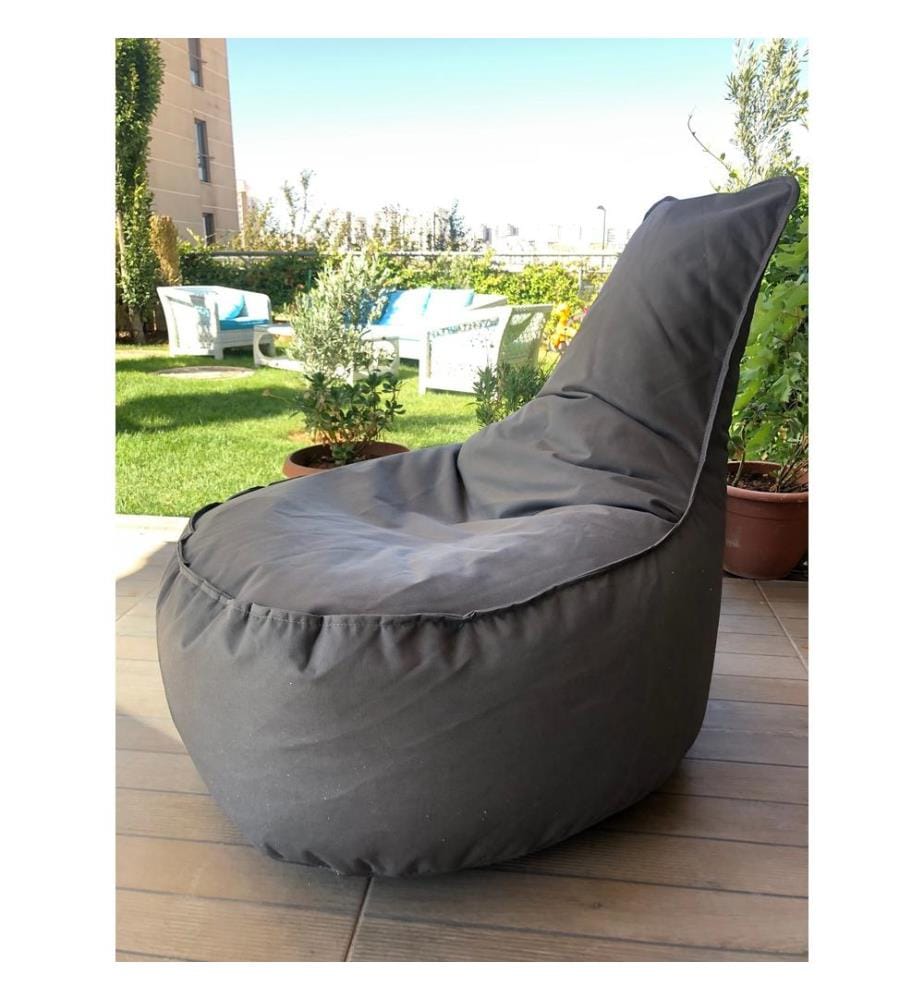 Bean Bag, Grey, 100% POLYESTER