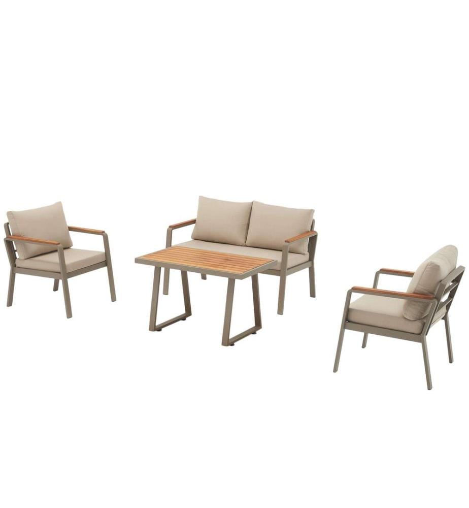 Set di fede, 2 pezzi, marrone, 100% cotone Ranforce