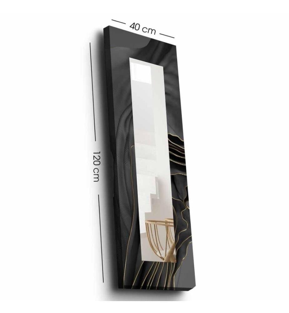 Miroir décoratif, or, anthracite, noir, miroir