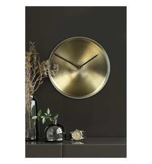 Horloge murale décorative en métal, kaki, 100 % aluminium