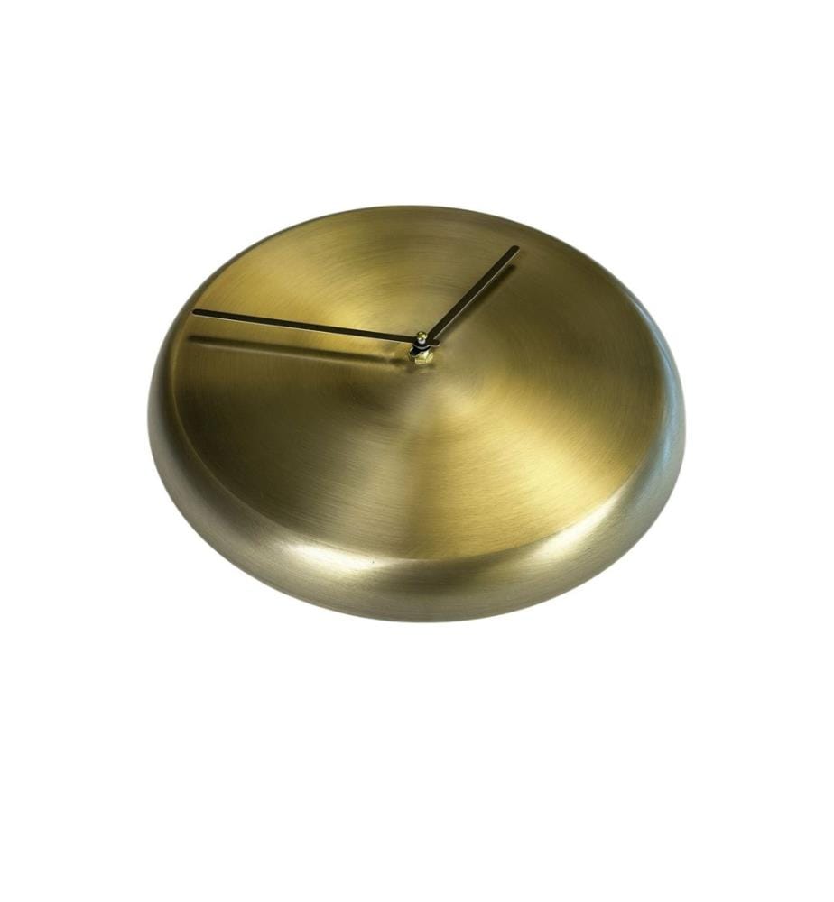 Decorative Metal Wall Clock, Khaki, 100% ALUMINIUM