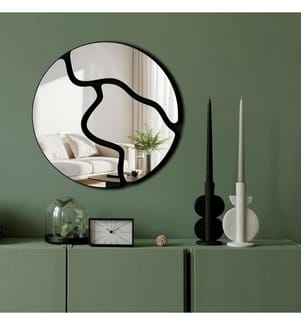 Miroir décoratif, argent, face supérieure : 100 % plexiglas