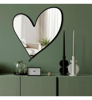 Miroir décoratif, argent, face supérieure : 100 % plexiglas