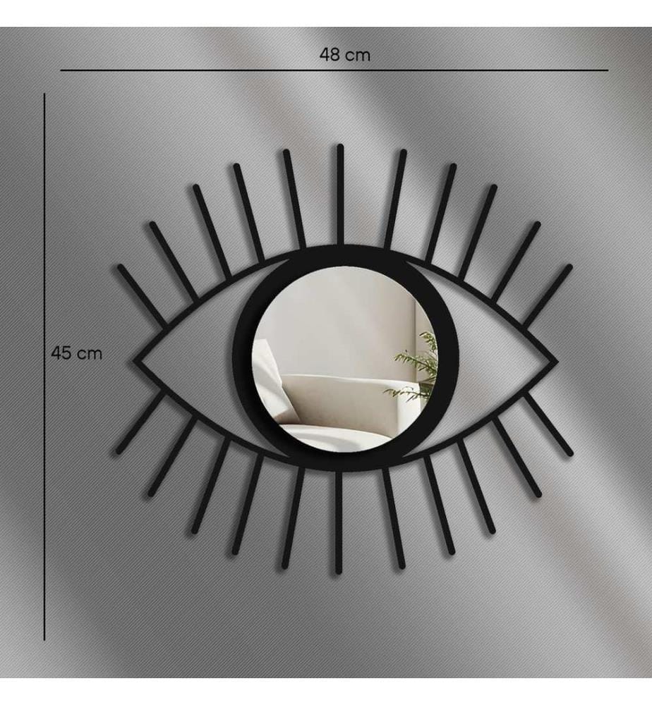 Decorative Mirror, Silver, Top: 100% PLEXIGLASS