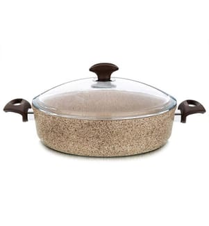 Topf, Creme, Granitbeschichtet