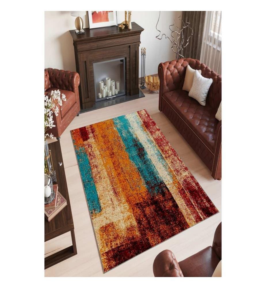Hall Carpet, 100 x 200, Multicolor, 100% POLYESTER