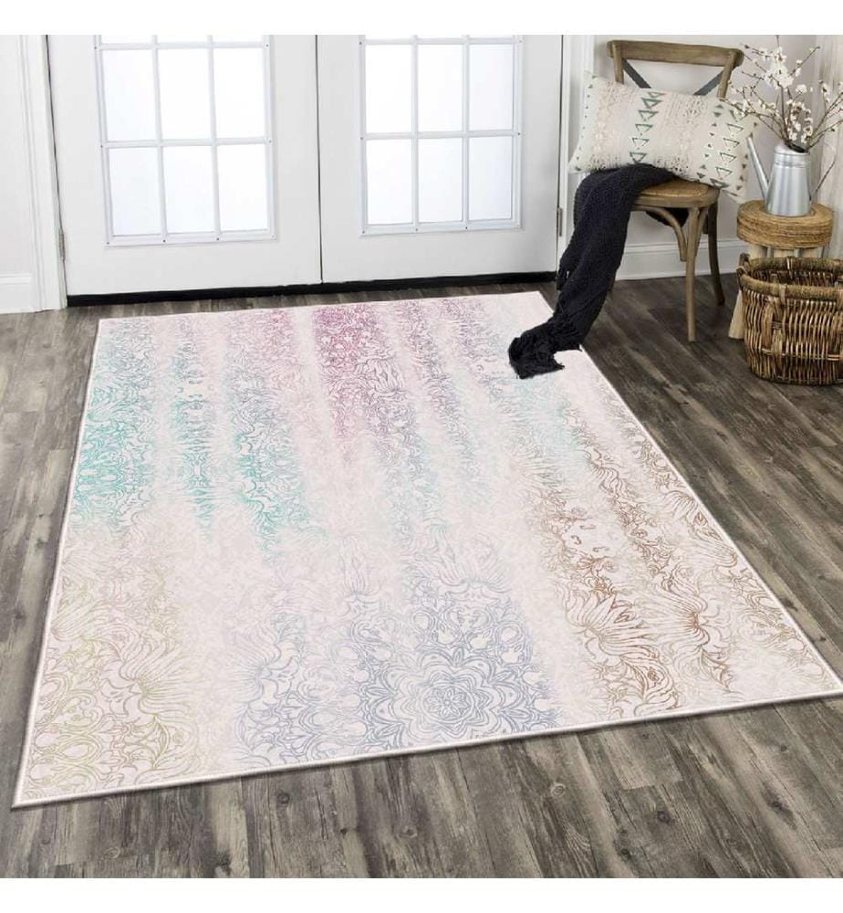 Hall Carpet, 100 x 200, Multicolor, 100% VELVET FABRIC