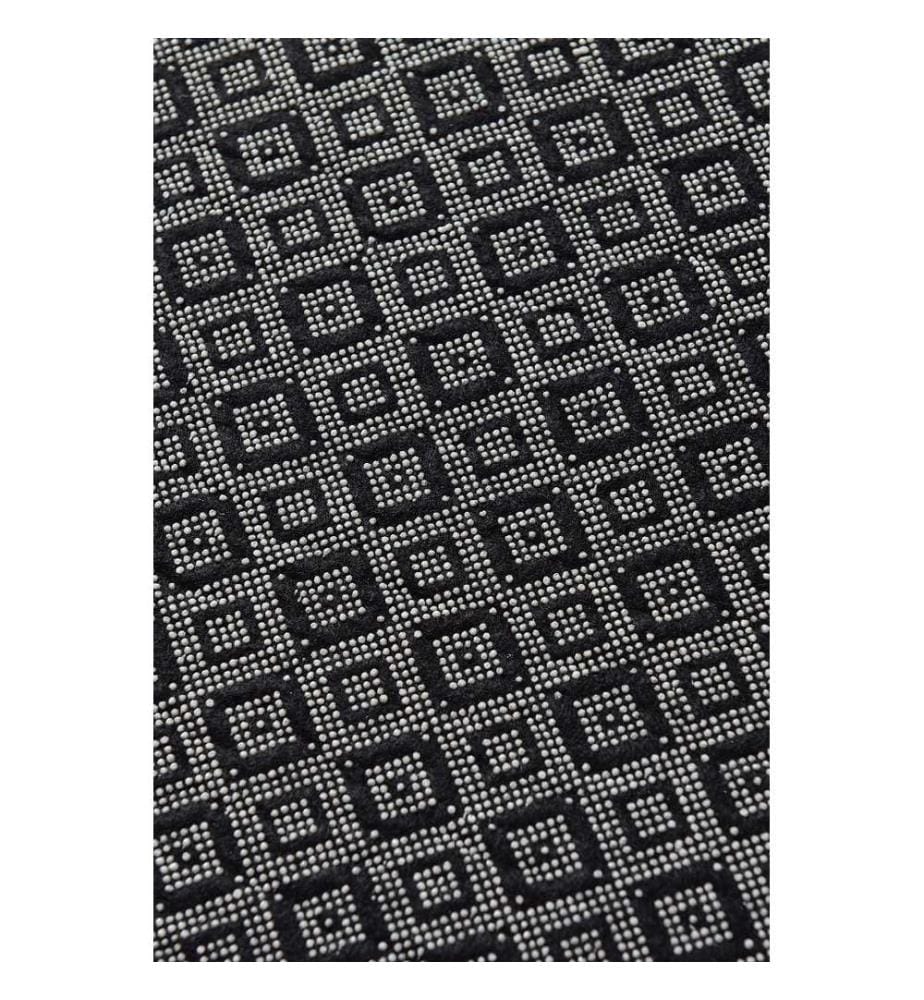 Tappeto per ingresso, 100 x 200, nero, bianco, 100% POLIESTERE