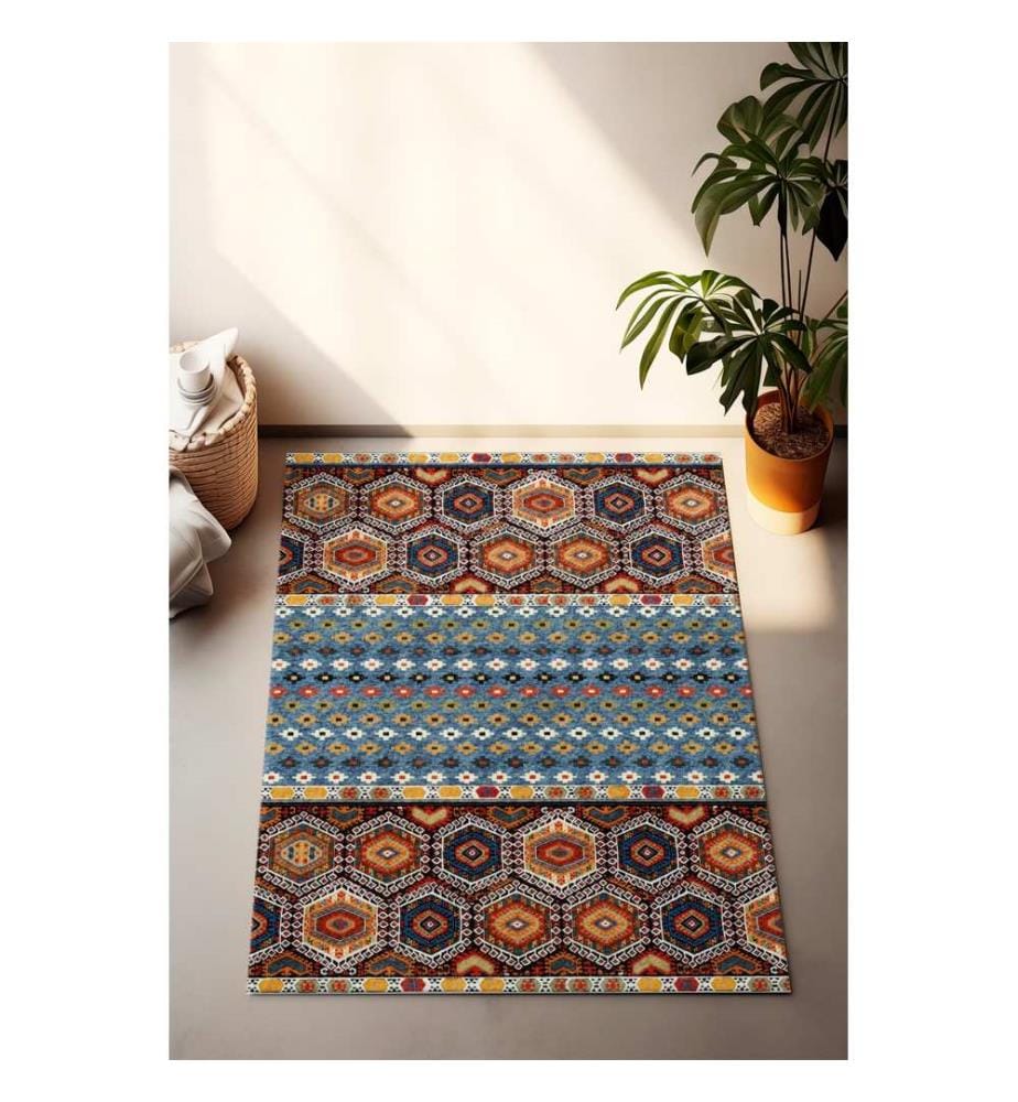 Flurteppich, 120 x 180, mehrfarbig, 100 % POLYESTER