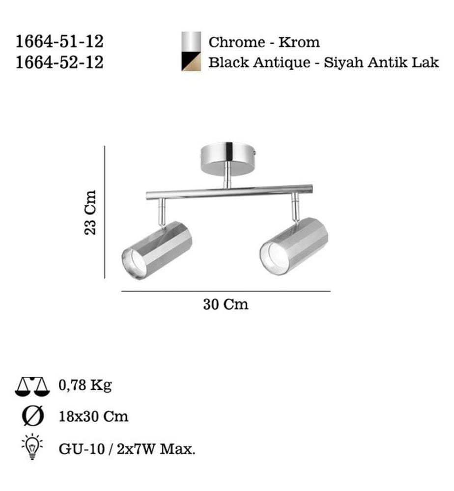 Kronleuchter, Chrom, Metallkörper, Metallkappe