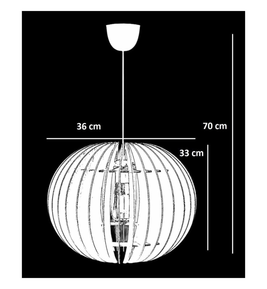 Lustre, Noir, Corps MDF