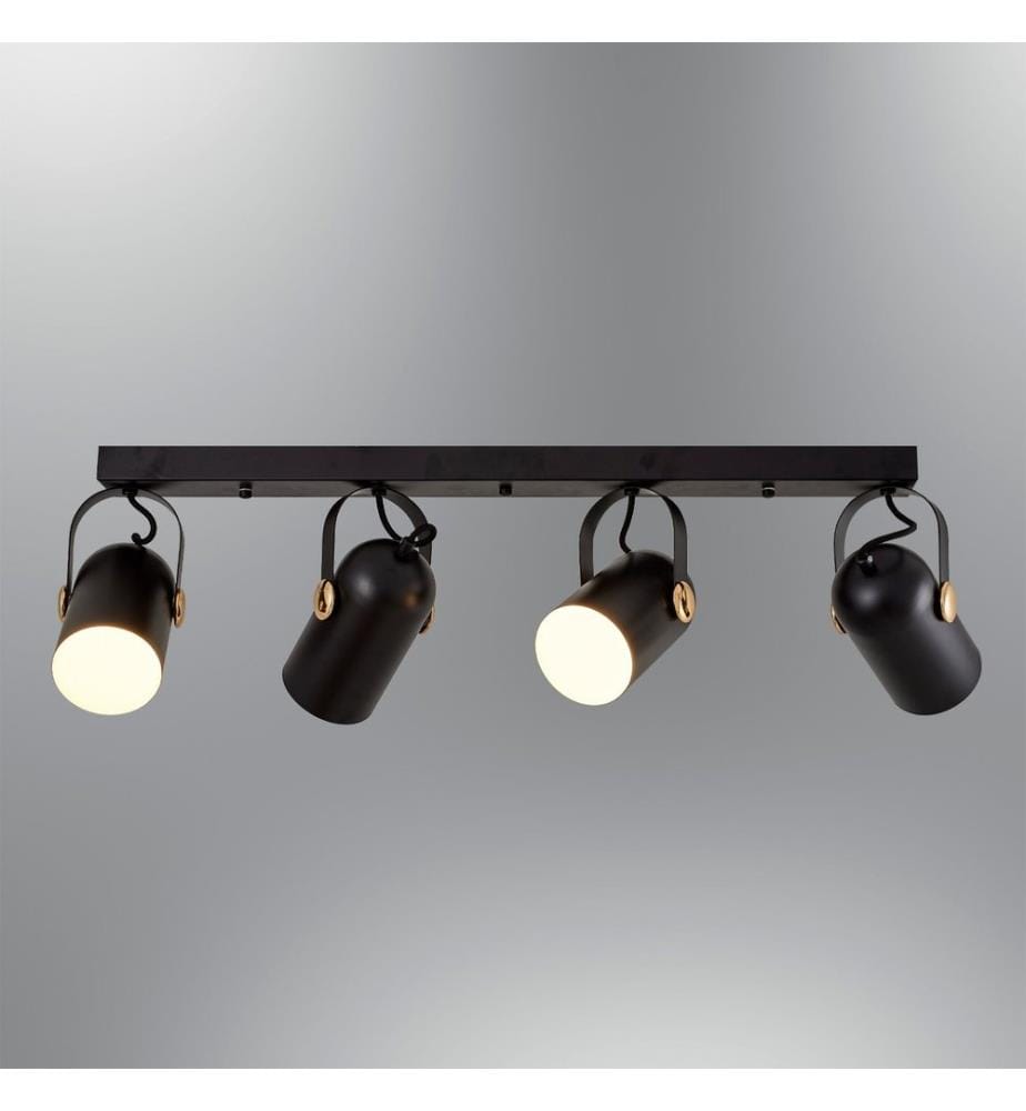 Kronleuchter, Schwarz, Metallgehäuse
