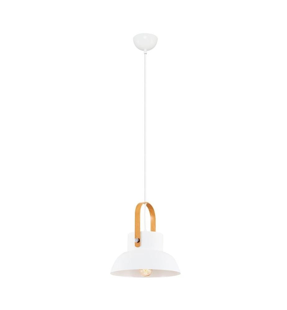 Lustre, blanc, corps en métal