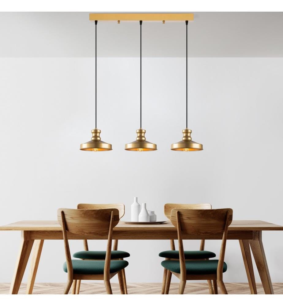 Lustre, doré, CORPS EN MÉTAL