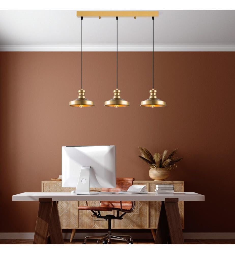 Lustre, doré, CORPS EN MÉTAL