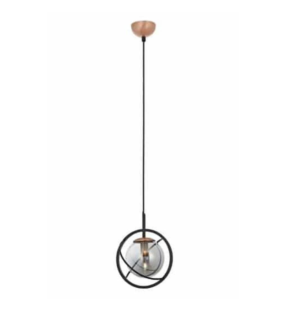 Kronleuchter, Schwarz, Bronze, Metallgehäuse, Glasabdeckung