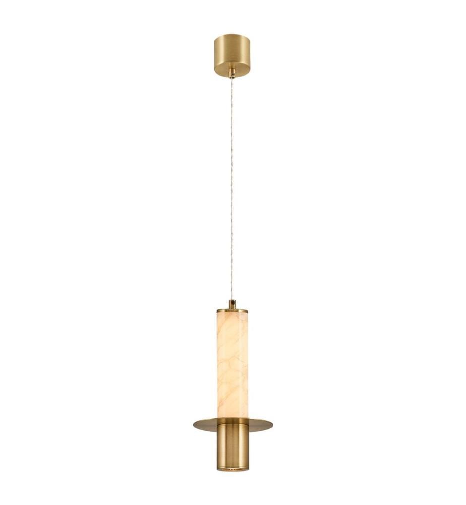 Kronleuchter, Gold, Beige, Metallgehäuse, Acrylkappe