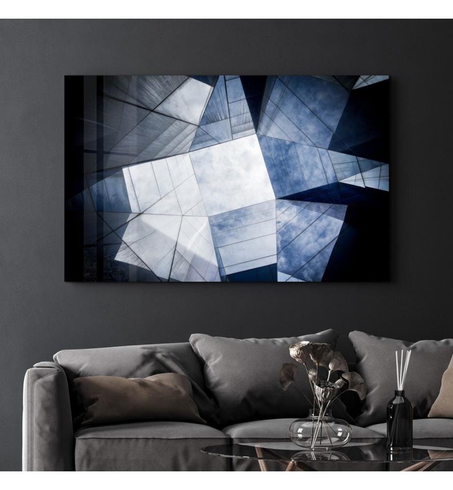 Dekoratives Gemälde aus gehärtetem Glas, mehrfarbig, 100 % HÄRTETES GLAS